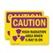 Signmission Radiation & Laser Sign, 3.5 in H x 5 in W, Vinyl Decal, Rectangle OS-2PACK-CR-D-35-L-10172 - alternate 1